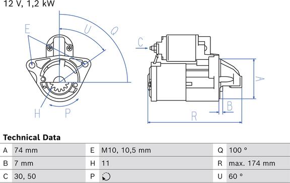 Carwood Group BREF0320986029260 - Starter car-mod.net