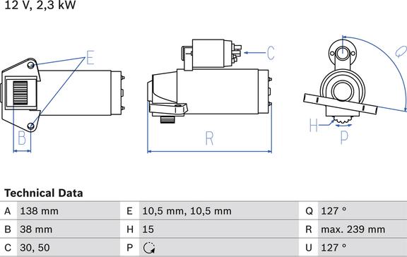 Carwood Group BREF0320986025950 - Starter car-mod.net