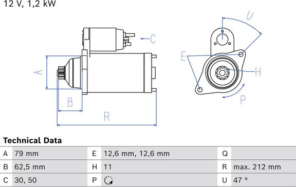 Carwood Group BREF0320986026000 - Starter car-mod.net