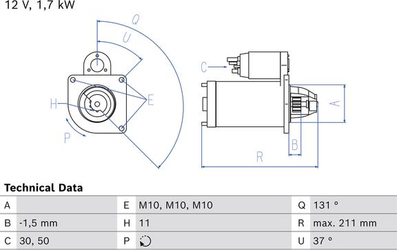 Carwood Group BREF0320986026710 - Starter car-mod.net