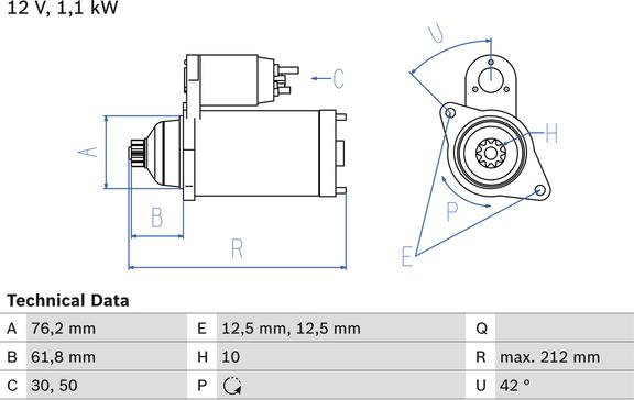 Carwood Group BREF0320986020230 - Starter car-mod.net