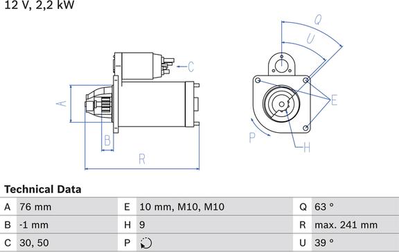 Carwood Group BREF0320986021620 - Starter car-mod.net