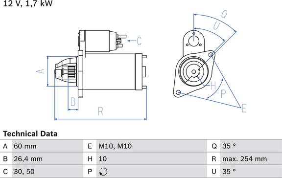 Carwood Group BREF0320986022240 - Starter car-mod.net