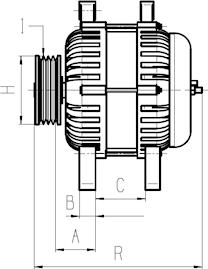 Carwood Group BREF032116683 - Alternator car-mod.net