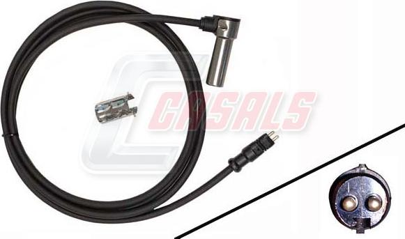 Casals 50463 - ABS sensor, wheel speed car-mod.net