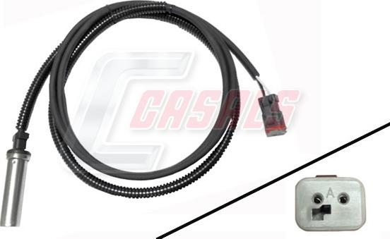 Casals 50485 - ABS sensor, wheel speed car-mod.net