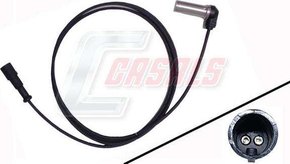 Casals 50483 - ABS sensor, wheel speed car-mod.net