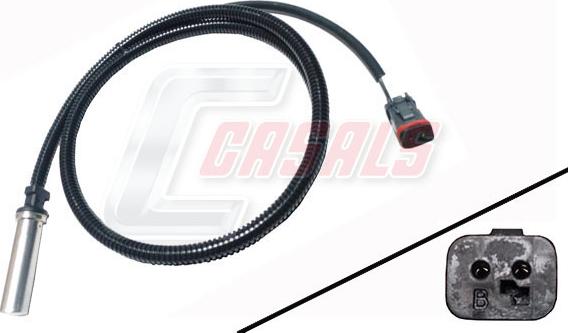 Casals 50476 - ABS sensor, wheel speed car-mod.net