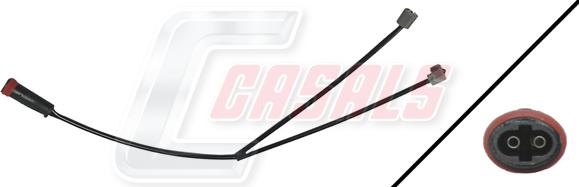 Casals 50160 - Warning Contact, brake pad wear car-mod.net