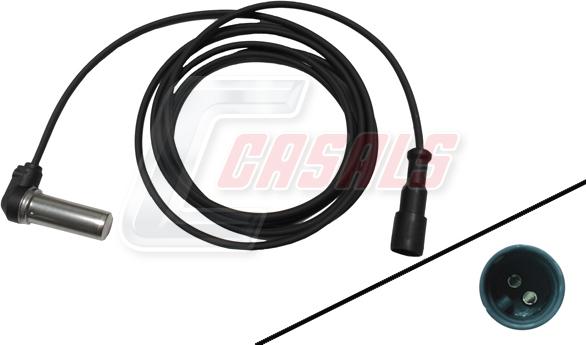 Casals 50345 - ABS sensor, wheel speed car-mod.net