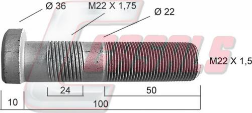 Casals 21465 - Stud, wheel hub car-mod.net