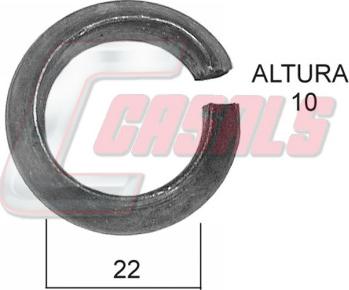 Casals 21163 - Retaining Ring, wheel rim car-mod.net