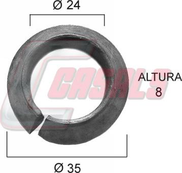 Casals 21189 - Retaining Ring, wheel rim car-mod.net