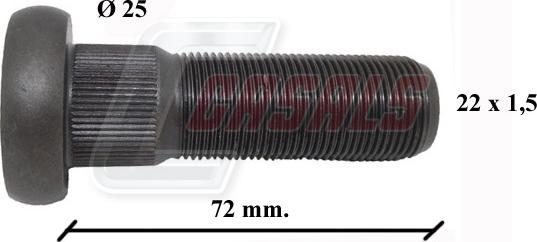 Casals 21129 - Stud, wheel hub car-mod.net