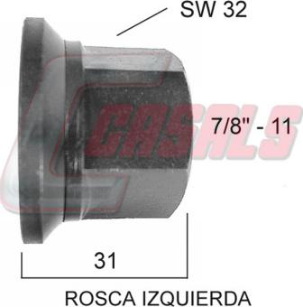Casals 21301 - Wheel Nut car-mod.net