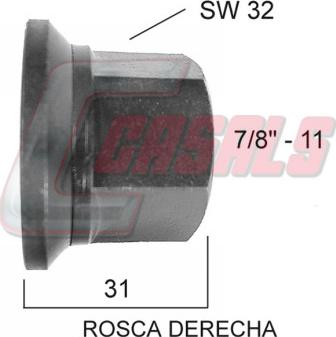 Casals 21302 - Wheel Nut car-mod.net