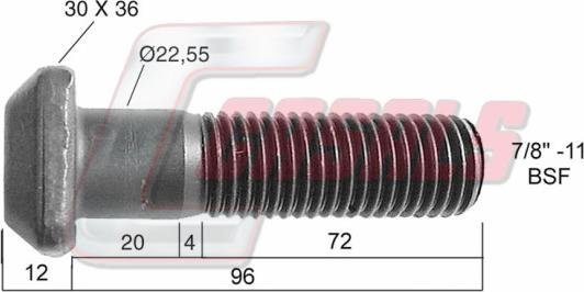 Casals 21294 - Stud, wheel hub car-mod.net