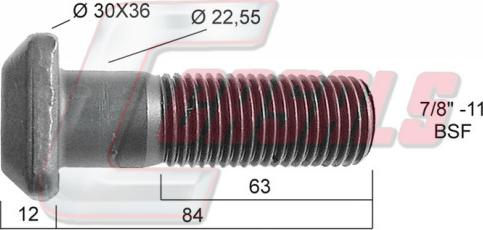 Casals 21293 - Stud, wheel hub car-mod.net
