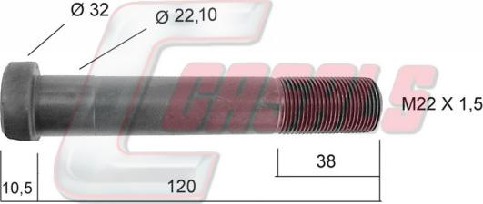 Casals 21241 - Stud, wheel hub car-mod.net