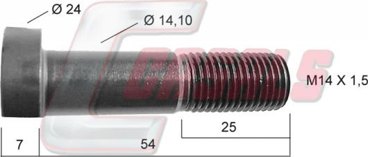 Casals 21250 - Stud, wheel hub car-mod.net