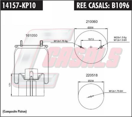 Casals B1096 - Bellow, air suspension car-mod.net