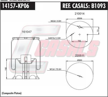 Casals B1093 - Bellow, air suspension car-mod.net