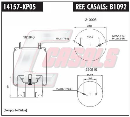 Casals B1092 - Bellow, air suspension car-mod.net