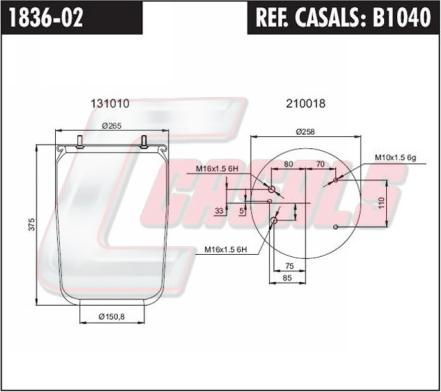 Casals B1040 - Bellow, air suspension car-mod.net