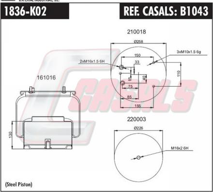 Casals B1043 - Bellow, air suspension car-mod.net