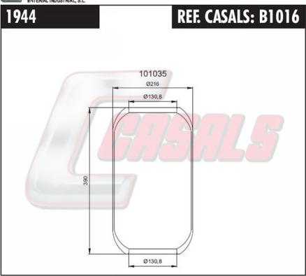 Casals B1016 - Bellow, air suspension car-mod.net