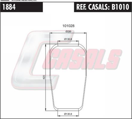 Casals B1010 - Bellow, air suspension car-mod.net