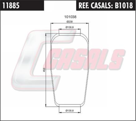 Casals B1018 - Bellow, air suspension car-mod.net