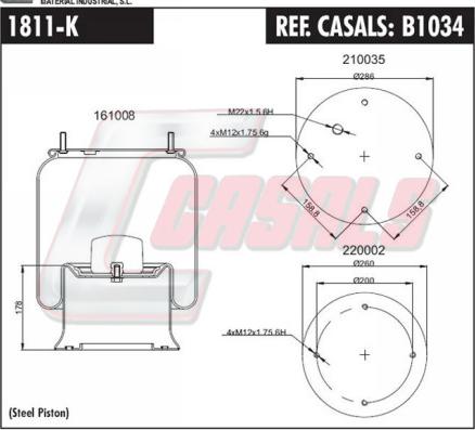 Casals B1034 - Bellow, air suspension car-mod.net