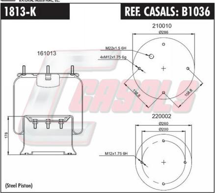 Casals B1036 - Bellow, air suspension car-mod.net