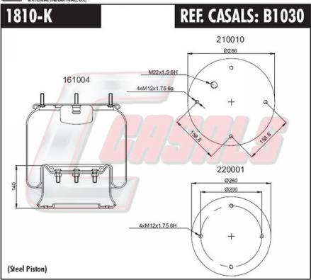 Casals B1030 - Bellow, air suspension car-mod.net