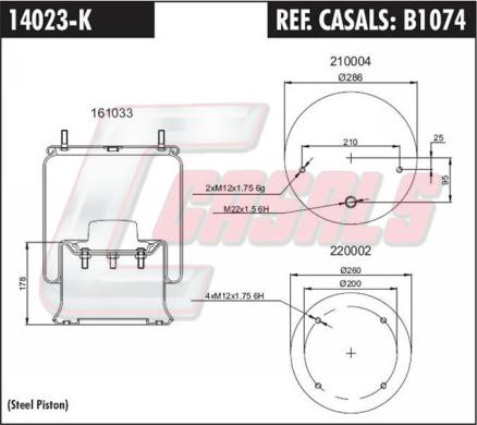 Casals B1074 - Bellow, air suspension car-mod.net