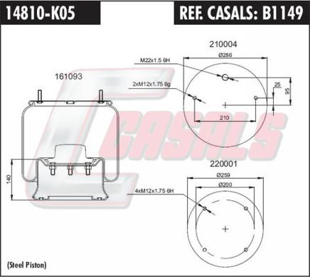 Casals B1149 - Bellow, air suspension car-mod.net