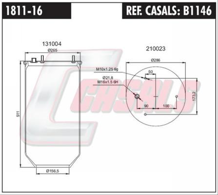 Casals B1146 - Bellow, air suspension car-mod.net