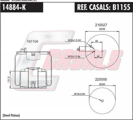 Casals B1155 - Bellow, air suspension car-mod.net