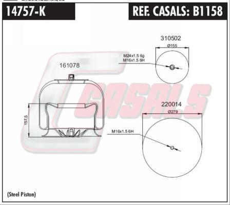 Casals B1158 - Bellow, air suspension car-mod.net