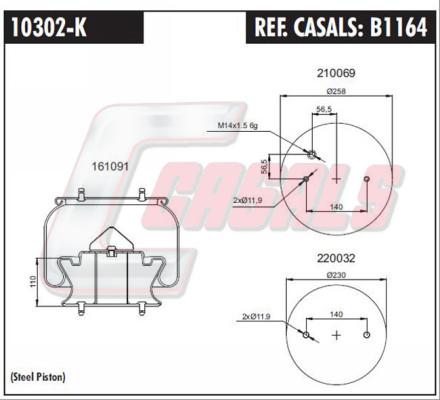 Casals B1164 - Bellow, air suspension car-mod.net