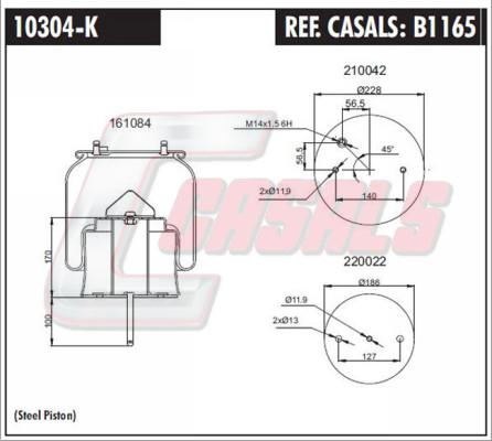 Casals B1165 - Bellow, air suspension car-mod.net