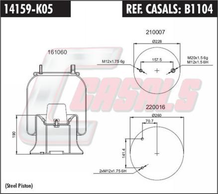 Casals B1104 - Bellow, air suspension car-mod.net