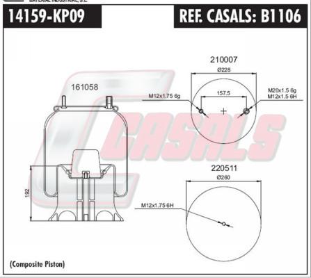 Casals B1106 - Bellow, air suspension car-mod.net