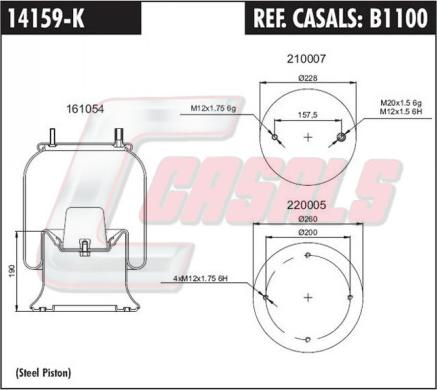 Casals B1100 - Bellow, air suspension car-mod.net