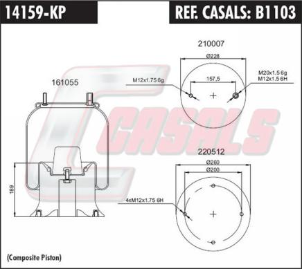 Casals B1103 - Bellow, air suspension car-mod.net