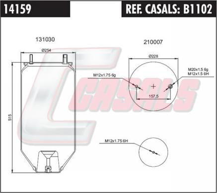 Casals B1102 - Bellow, air suspension car-mod.net