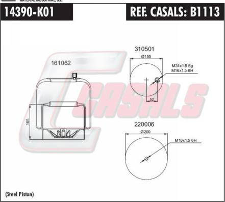Casals B1113 - Bellow, air suspension car-mod.net