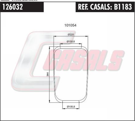 Casals B1183 - Bellow, air suspension car-mod.net