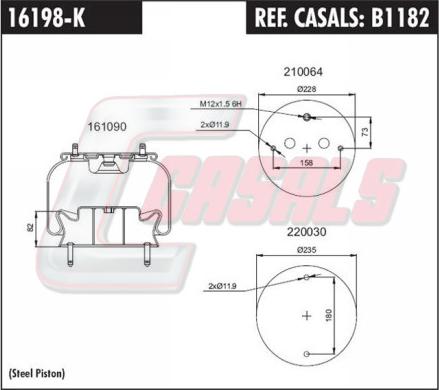 Casals B1182 - Bellow, air suspension car-mod.net